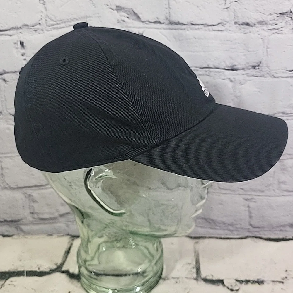 Adidas‎ Aeroready Hat Mens Black Mountain Logo 100% Cotton Strapback Ball Cap